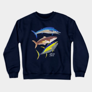 Deep Sea Triple for dark shirts Crewneck Sweatshirt